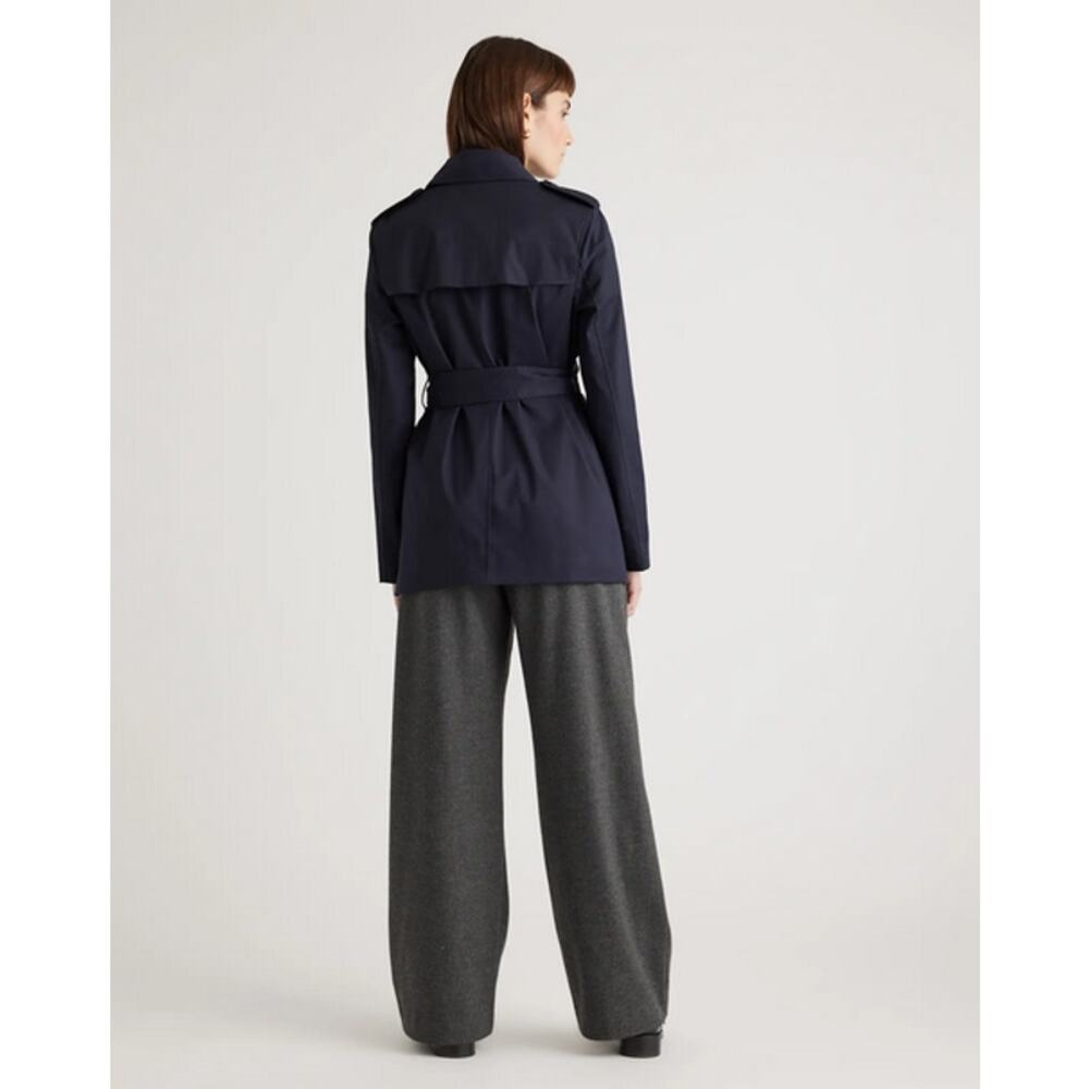 Quince Women Comfort Stretch Short Trench Coat Size M NWT - Picture 5 of 7